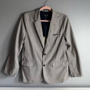 Nukutavake Boys Linen Mix Blazer Jacket Sport Coat Size 16 (age) Formal Smart